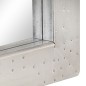 Specchio Stile Aviatore 110x50 cm in Metallo Specchio Stile Aviatore 110x50 cm in Metallo