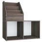 Portariviste Bambini Grigio e Sonoma 71x30x78,5 cm Truciolato Portariviste Bambini Grigio e Sonoma 71x30x78,5 cm Truciolato