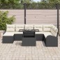 vidaXL Set di divani da giardino 9 pezzi con cuscini in rattan sintetico nero vidaXL Set di divani da giardino 9 pezzi con cuscini in rattan sintetico nero