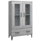 Credenza Grigio Sonoma 70x31x115 cm in Legno Multistrato Credenza Grigio Sonoma 70x31x115 cm in Legno Multistrato