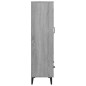 Credenza Grigio Sonoma 70x31x115 cm in Legno Multistrato Credenza Grigio Sonoma 70x31x115 cm in Legno Multistrato