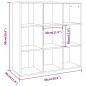 Libreria Rovere Marrone 98x30x98 cm Libreria Rovere Marrone 98x30x98 cm