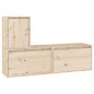 Mobili TV 3 pz in Legno Massello di Pino Mobili TV 3 pz in Legno Massello di Pino