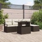 vidaXL Set da giardino a 6 pezzi con cuscini in rattan polipropilene marrone vidaXL Set da giardino a 6 pezzi con cuscini in rattan polipropilene marrone