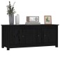 Scarpiera Nera 110x38x45,5 cm in Legno Massello di Pino Scarpiera Nera 110x38x45,5 cm in Legno Massello di Pino