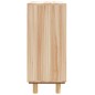 Credenza Marrone 60x30x70cm Legno Massello Pino Rattan Naturale