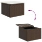 vidaXL Set di Divani da Giardino 7 Pezzi con Cuscini in Rattan Sintetico Marrone vidaXL Set di Divani da Giardino 7 Pezzi con Cuscini in Rattan Sintetico Marrone