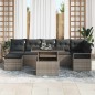 vidaXL Set da Giardino in 8 Pezzi con Cuscini Grigi in Rattan Sintetico vidaXL Set da Giardino in 8 Pezzi con Cuscini Grigi in Rattan Sintetico