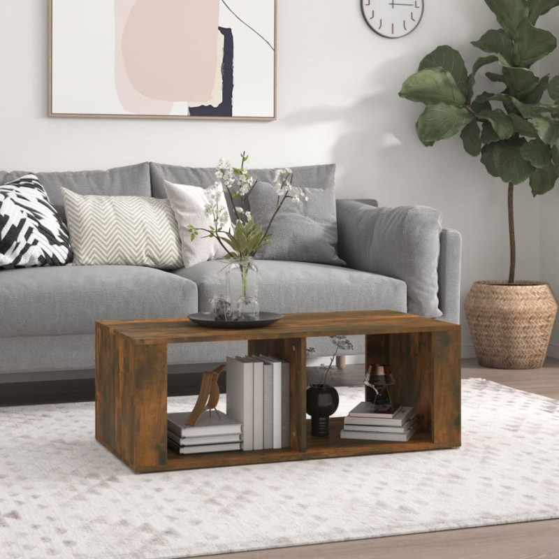 Tavolino da Salotto Rovere Fumo 100x50x36 cm Legno Multistrato Tavolino da Salotto Rovere Fumo 100x50x36 cm Legno Multistrato