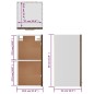 Mobile Pensile Rovere Marrone 29,5x31x60cm in Legno Multistrato Mobile Pensile Rovere Marrone 29,5x31x60cm in Legno Multistrato