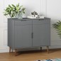 Credenza MOLDE Grigia 90x40x80 cm in Legno Massello di Pino Credenza MOLDE Grigia 90x40x80 cm in Legno Massello di Pino