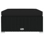 Set Divani da Giardino 9 pz con Cuscini in Polyrattan Nero Set Divani da Giardino 9 pz con Cuscini in Polyrattan Nero