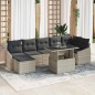 vidaXL Set di divani da giardino 8 pezzi di con cuscini grigio chiaro in rattan sintetico vidaXL Set di divani da giardino 8 pezzi di con cuscini grigio chiaro in rattan sintetico
