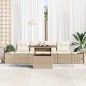 vidaXL Set di divani da giardino 5 pezzi con cuscini Beige in rattan sintetico.