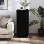Credenza Nera 31,5x34x75 cm in Legno Massello di Pino Credenza Nera 31,5x34x75 cm in Legno Massello di Pino