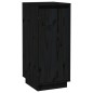 Credenza Nera 31,5x34x75 cm in Legno Massello di Pino Credenza Nera 31,5x34x75 cm in Legno Massello di Pino
