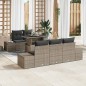 vidaXL Set da giardino 6 pezzi con cuscini grigi in rattan di polipropilene vidaXL Set da giardino 6 pezzi con cuscini grigi in rattan di polipropilene