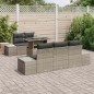 vidaXL Set da giardino 6 pezzi con cuscini grigi in rattan di polipropilene vidaXL Set da giardino 6 pezzi con cuscini grigi in rattan di polipropilene