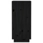 Credenza Nera 31,5x34x75 cm in Legno Massello di Pino Credenza Nera 31,5x34x75 cm in Legno Massello di Pino
