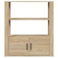 Credenza Rovere Sonoma 80x30x90 cm in Legno Multistrato Credenza Rovere Sonoma 80x30x90 cm in Legno Multistrato