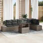 vidaXL Set Divano da Giardino con Cuscini Grigio in Rattan PE, 7 Pezzi vidaXL Set Divano da Giardino con Cuscini Grigio in Rattan PE, 7 Pezzi