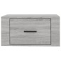 Comodini a Muro 2 pz Grigio Sonoma 50x36x25 cm