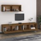 Mobili Porta TV 3 pz Miele in Legno Massello di Pino Mobili Porta TV 3 pz Miele in Legno Massello di Pino