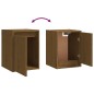 Mobili Porta TV 6 pz Miele in Legno Massello di Pino Mobili Porta TV 6 pz Miele in Legno Massello di Pino