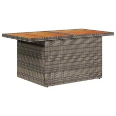 vidaXL Set di divani da giardino 6 pezzi con cuscini grigi in rattan sintetico