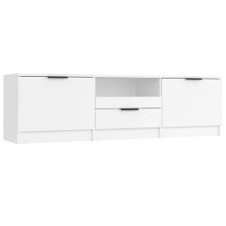 Mobile Porta TV Bianco 140x35x40 cm in Legno Multistrato