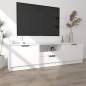 Mobile Porta TV Bianco 140x35x40 cm in Legno Multistrato Mobile Porta TV Bianco 140x35x40 cm in Legno Multistrato