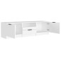 Mobile Porta TV Bianco 140x35x40 cm in Legno Multistrato Mobile Porta TV Bianco 140x35x40 cm in Legno Multistrato