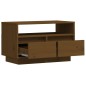 Mobile Porta TV Miele 60x35x37 cm in Legno Massello di Pino Mobile Porta TV Miele 60x35x37 cm in Legno Massello di Pino