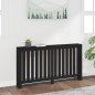 Copertura Termosifone Nera 153x19x84 cm Legno Massello di Pino Copertura Termosifone Nera 153x19x84 cm Legno Massello di Pino