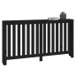 Copertura Termosifone Nera 153x19x84 cm Legno Massello di Pino Copertura Termosifone Nera 153x19x84 cm Legno Massello di Pino