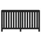 Copertura Termosifone Nera 153x19x84 cm Legno Massello di Pino Copertura Termosifone Nera 153x19x84 cm Legno Massello di Pino
