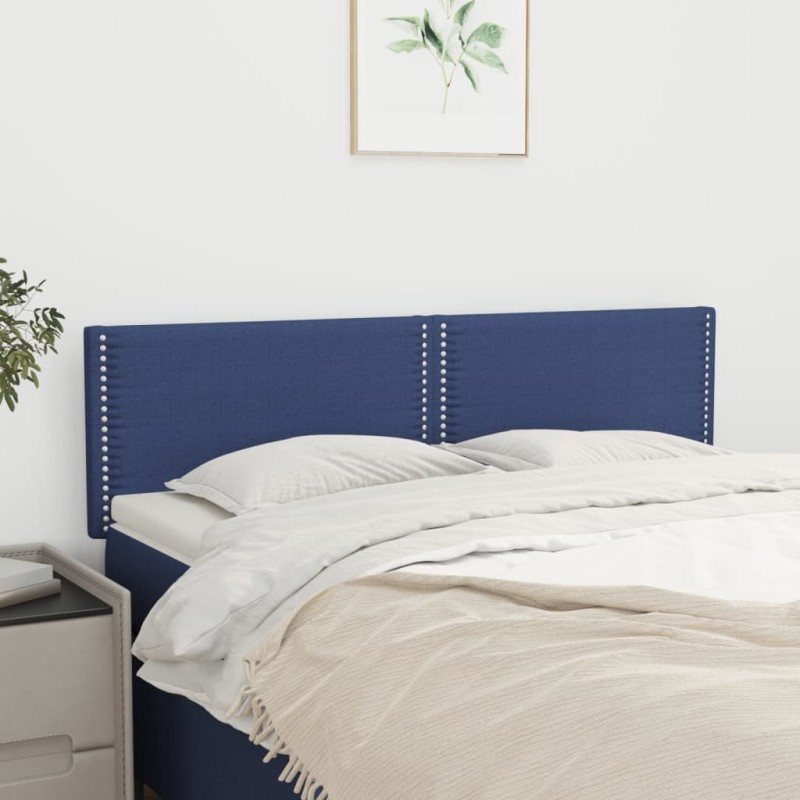 vidaXL Testiere 2 pz Blu 72x5x78/88 cm in Tessuto vidaXL Testiere 2 pz Blu 72x5x78/88 cm in Tessuto