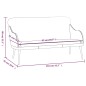 Panca Nera 110x76x80 cm in Similpelle