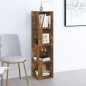 Scaffale Angolare Rovere Fumo 33x33x132 cm Legno Multistrato Scaffale Angolare Rovere Fumo 33x33x132 cm Legno Multistrato