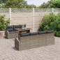 vidaXL Set di divani da giardino da 8 pezzi con cuscini grigi in rattan vidaXL Set di divani da giardino da 8 pezzi con cuscini grigi in rattan