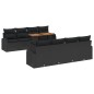 vidaXL Set Giardino 9 Pezzi con Cuscini in Rattan Sintetico Nero vidaXL Set Giardino 9 Pezzi con Cuscini in Rattan Sintetico Nero