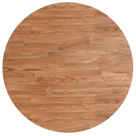 Piano Tavolo Rotondo Marrone Chiaro Ø60x1,5cm Rovere Trattato