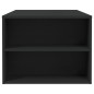 Tavolino da Salotto Nero 102x55x42 cm in Legno Compensato