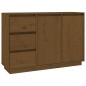 Credenza Marrone Miele 111x34x75 cm in Legno Massello di Pino Credenza Marrone Miele 111x34x75 cm in Legno Massello di Pino