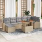 vidaXL Set di divani da giardino da 8 pezzi con cuscini beige in rattan sintetico vidaXL Set di divani da giardino da 8 pezzi con cuscini beige in rattan sintetico