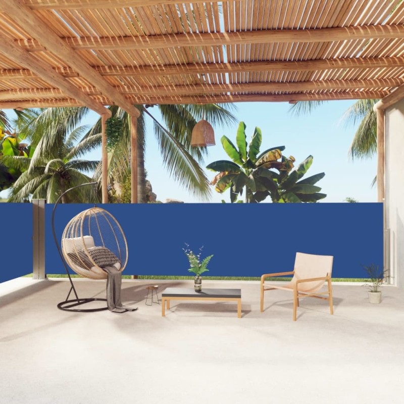 Tenda Laterale Retrattile Blu 140x1000 cm Tenda Laterale Retrattile Blu 140x1000 cm