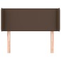 Testiera ad Orecchio Marrone 103x16x78/88 cm in Similpelle Testiera ad Orecchio Marrone 103x16x78/88 cm in Similpelle