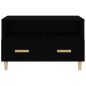 Mobile Porta TV Nero 80x36x50 cm in Legno Multistrato Mobile Porta TV Nero 80x36x50 cm in Legno Multistrato
