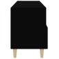 Mobile Porta TV Nero 80x36x50 cm in Legno Multistrato Mobile Porta TV Nero 80x36x50 cm in Legno Multistrato