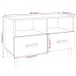 Mobile Porta TV Nero 80x36x50 cm in Legno Multistrato Mobile Porta TV Nero 80x36x50 cm in Legno Multistrato